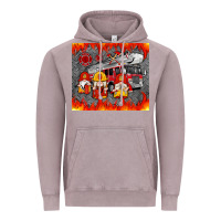 Vintage Zinc fire truck gnomes Vintage Hoodie - Artiststas