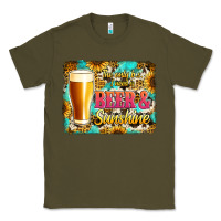 Army Green beer and sunshine Classic Tee - Jasminsmagicworld