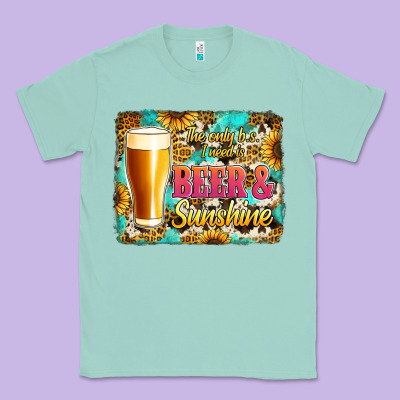 Beer And Sunshine Classic Tee Designed By Jasminsmagicworld