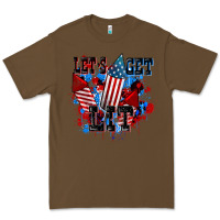 Cacao Let's get lit 4th of july Premium Tee - CowGirlArtShop