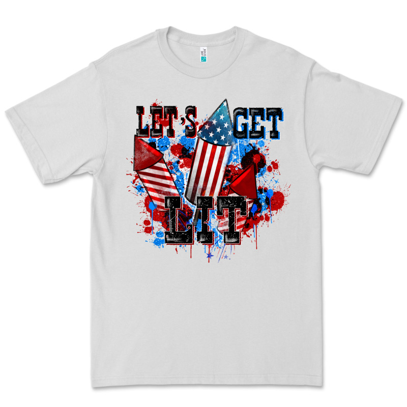 Let's Get Lit 4th Of July Premium Tee by CowGirlArtShop | Teevron