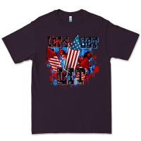 Plum Let's get lit 4th of july Premium Tee - CowGirlArtShop