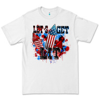 White Let's get lit 4th of july Premium Tee - CowGirlArtShop