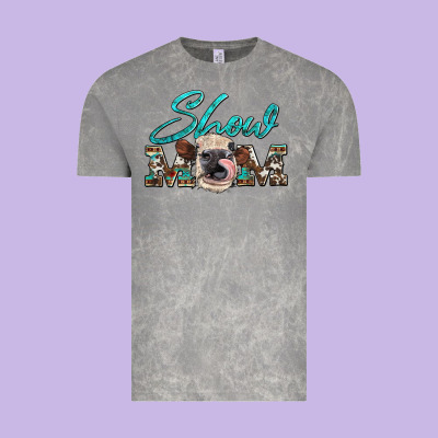 Show Mom Aztec Cowhide Heifer Vintage Tee Designed By Artiststas