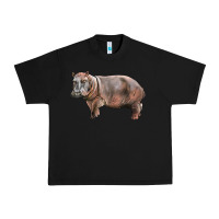 Black hippopotamus Urban Heavy Tee - LillyAllenDesigns