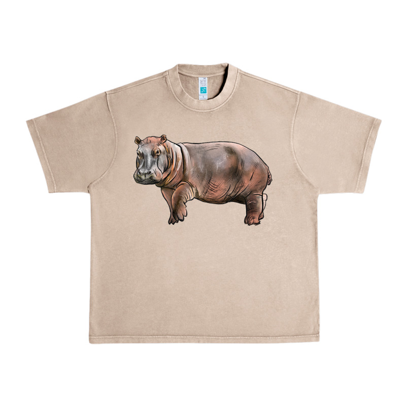 Hippopotamus Urban Heavy Tee by LillyAllenDesigns | Teevron