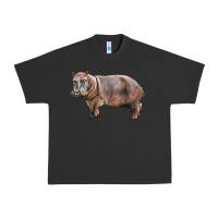 Pigment Black hippopotamus Urban Heavy Tee - LillyAllenDesigns