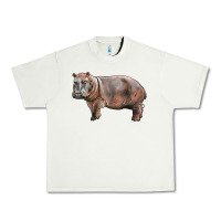 Pistachio hippopotamus Urban Heavy Tee - LillyAllenDesigns