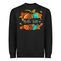 Black pumpkin hello fall Heavyweight Sweatshirt - NancyCooperArtShop