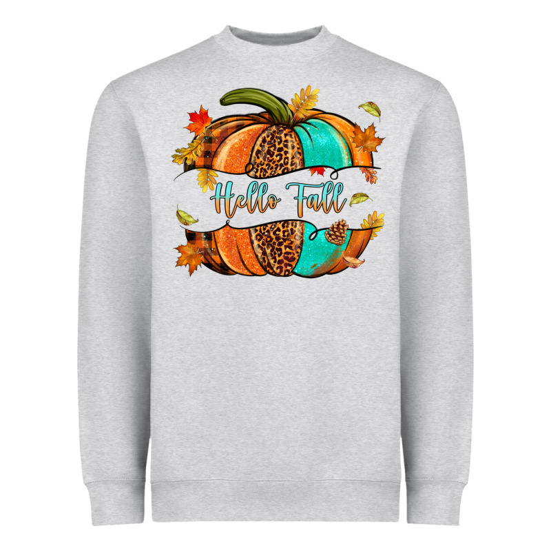 Pumpkin Hello Fall Heavyweight Sweatshirt by NancyCooperArtShop | Teevron