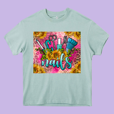 Nails Heavy Core Tee Designed By Barkaloodesign