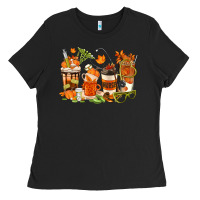 Black fall nurse coffee cups Ladies Tee - texasbilliewilder