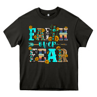 Asphalt faith over fear Heavy Core Tee - Zillion Design Studio
