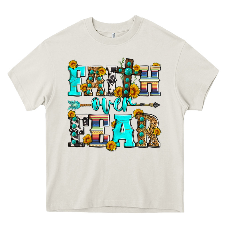 Faith Over Fear Heavy Core Tee by Zillion Design Studio | Teevron