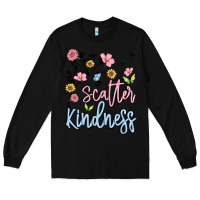 Black scatter kindness Long Sleeve Tee - MaliasSmallBusiness