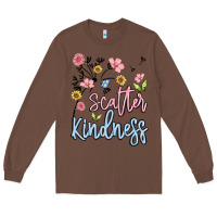 Chestnut scatter kindness Long Sleeve Tee - MaliasSmallBusiness