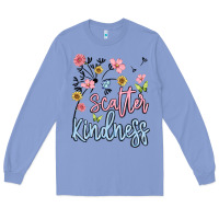 Colony Blue scatter kindness Long Sleeve Tee - MaliasSmallBusiness