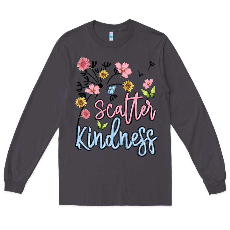 Scatter Kindness Long Sleeve Tee by MaliasSmallBusiness | Teevron