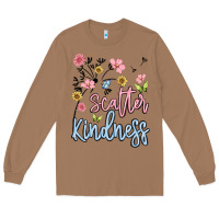 Toasted Coconut scatter kindness Long Sleeve Tee - MaliasSmallBusiness