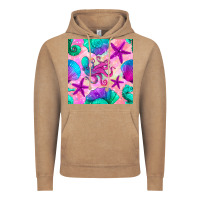 Vintage Coffee summer beach seamless pattern Vintage Hoodie - BundleAndBundleShop