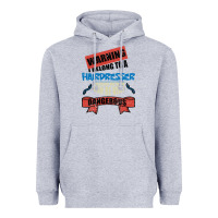 Heather Grey I belong to a HAIRDRESSER warning job funny partner Heavyweight Hoodie - Bettercallsaul