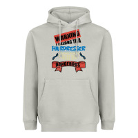 I Belong To A Hairdresser Warning Job Funny Partner Heavyweight Hoodie | Teevron