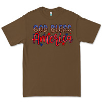 Cacao God bless America Premium Tee - Neo Western