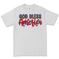 Dove Grey God bless America Premium Tee - Neo Western