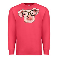 Cardinal pig with glasses Premium Sweatshirt - RanaPortraitStore