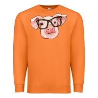 Carrot pig with glasses Premium Sweatshirt - RanaPortraitStore