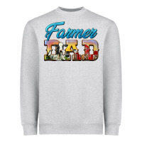 Heather Grey Western Farmer Dad Heavyweight Sweatshirt - LillyAllenDesigns