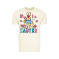 Vintage Arctic my first easter with baby bunny and eggs Vintage Tee - AdoDesignShop