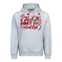 Heather Grey one loved nurse valentine's day Urban Hoodie - OliviaCreatesArt