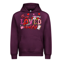 Mauve Wine one loved nurse valentine's day Urban Hoodie - OliviaCreatesArt