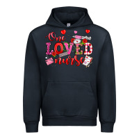 Navy one loved nurse valentine's day Urban Hoodie - OliviaCreatesArt