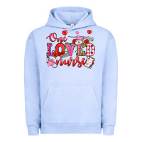 Pigment Grape Ice one loved nurse valentine's day Urban Hoodie - OliviaCreatesArt