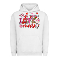 Pigment Lunar Rock one loved nurse valentine's day Urban Hoodie - OliviaCreatesArt