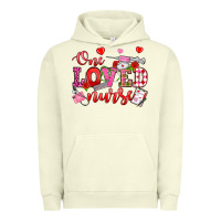 Pigment Pistachio one loved nurse valentine's day Urban Hoodie - OliviaCreatesArt