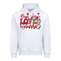 White one loved nurse valentine's day Urban Hoodie - OliviaCreatesArt