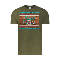 Vintage Olive show mom aztec cowhide leopard heifer Vintage Tee - Artiststas