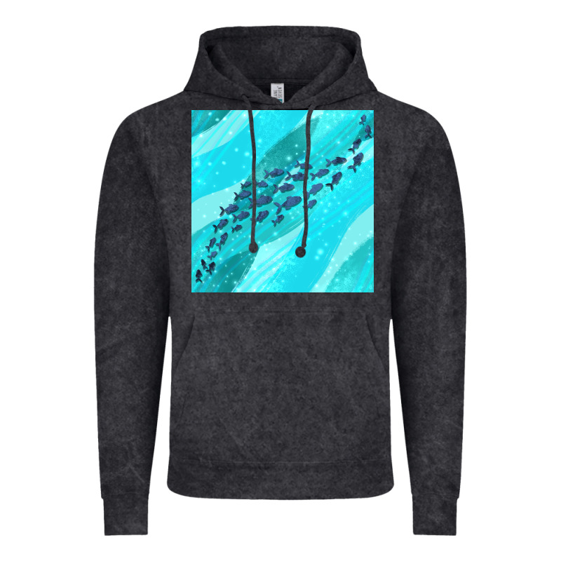Fish And Sea Seamless Pattern Vintage Hoodie by BundleAndBundleShop | Teevron