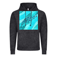 Vintage Black fish and sea seamless pattern Vintage Hoodie - BundleAndBundleShop