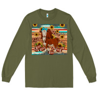 Army Green football hereford sunflower tumbler Long Sleeve Tee - JahusDesignShop