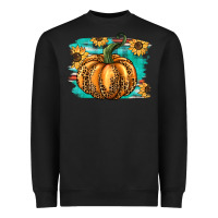 Black pumpkin western Heavyweight Sweatshirt - BarkalooDesign