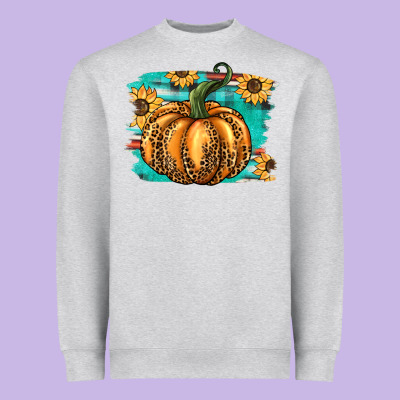 Pumpkin Western Heavyweight Sweatshirt Designed By Barkaloodesign