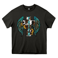 Asphalt western wings cross Heavy Core Tee - RanaPortraitStore