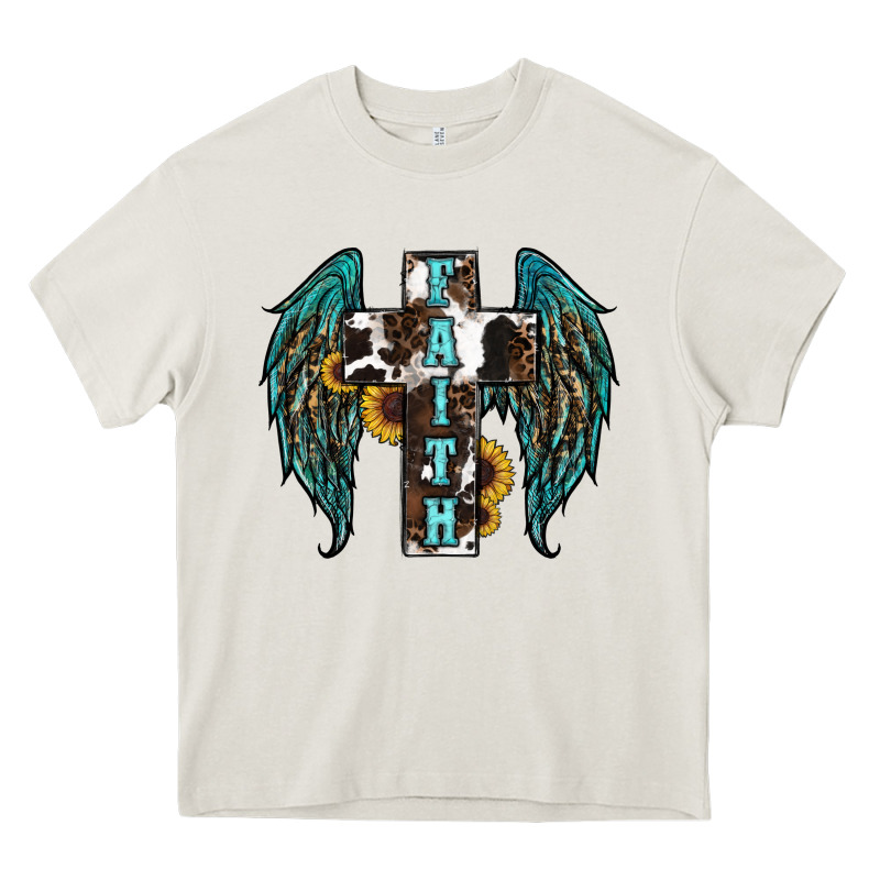 Western Wings Cross Heavy Core Tee by RanaPortraitStore | Teevron