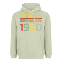 Matcha Born in 1980 Vintage February Heavyweight Hoodie - Bettercallsaul