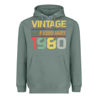 Sage Born in 1980 Vintage February Heavyweight Hoodie - Bettercallsaul