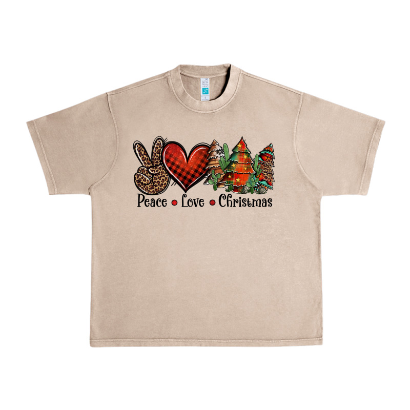Peace Love Western Christmas Trees Urban Heavy Tee by Jasminsmagicworld | Teevron